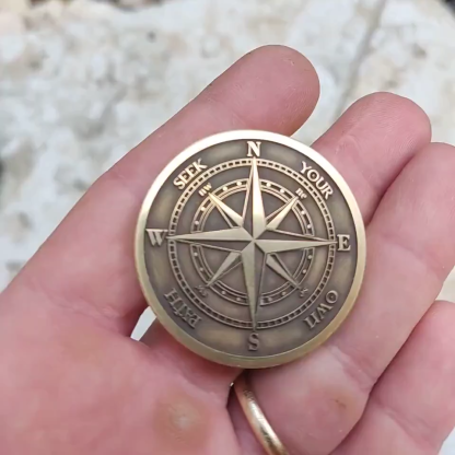 Guiding Light Compass Coin