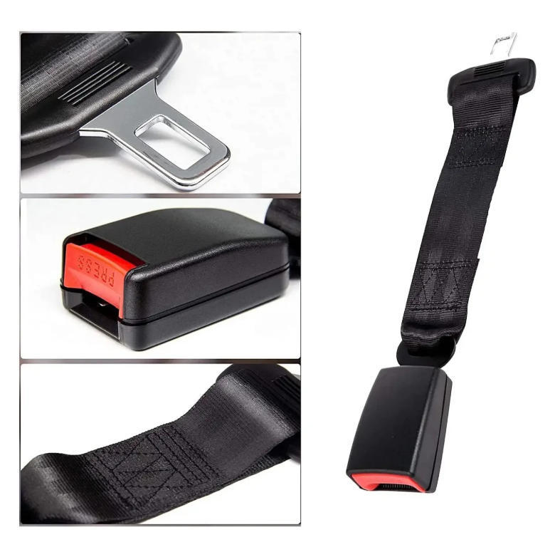 2 Pack 10.2-inch Seat Belt Extender for Cars Universal Seat Belt Car Buckle Extension Buckle Up (7/8" Tongue Width)