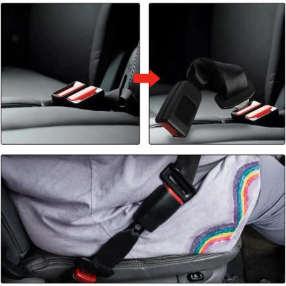 2 Pack 10.2-inch Seat Belt Extender for Cars Universal Seat Belt Car Buckle Extension Buckle Up (7/8" Tongue Width)