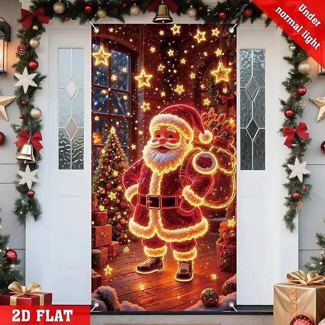 ⏰Christmas Limited Sale 49% OFF!!🎄Christmas Door Cover For Instant Holiday Decor