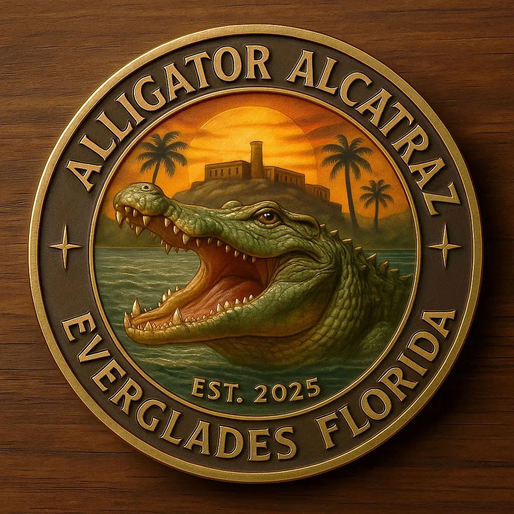 Alligator Alcatraz Florida Everglades Coin