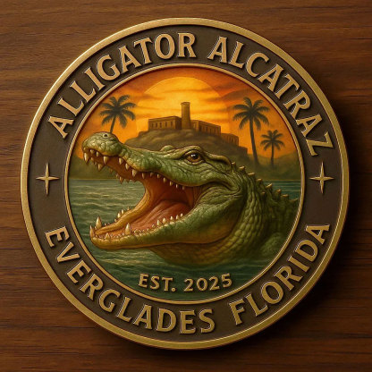 Alligator Alcatraz Florida Everglades Coin
