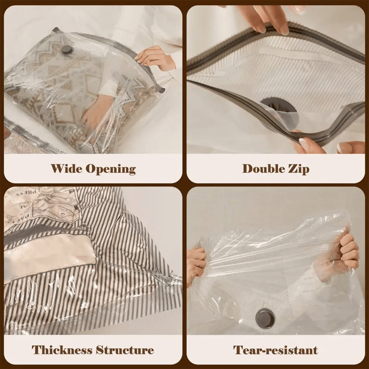 Cordless Travel Vacuum Bag Set