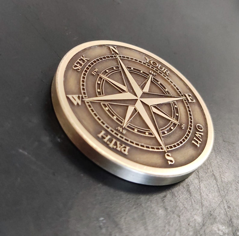 Guiding Light Compass Coin