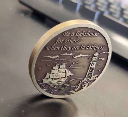 Guiding Light Compass Coin