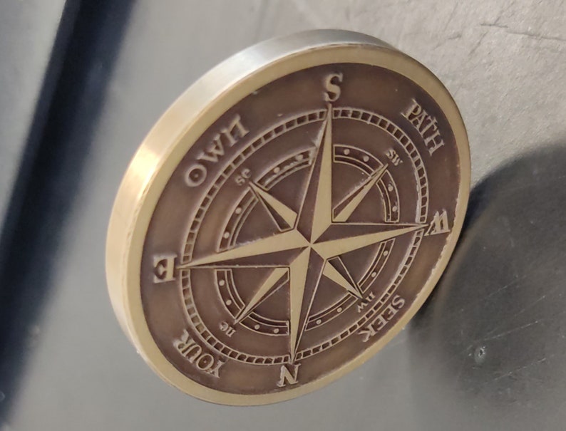 Guiding Light Compass Coin