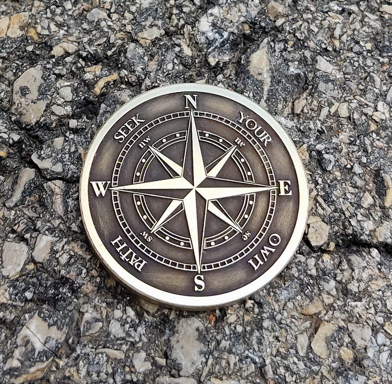 Guiding Light Compass Coin