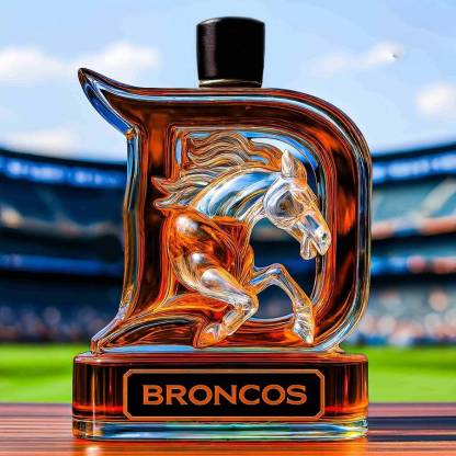 Denver Football Team Limited Edition Whiskey Bottle