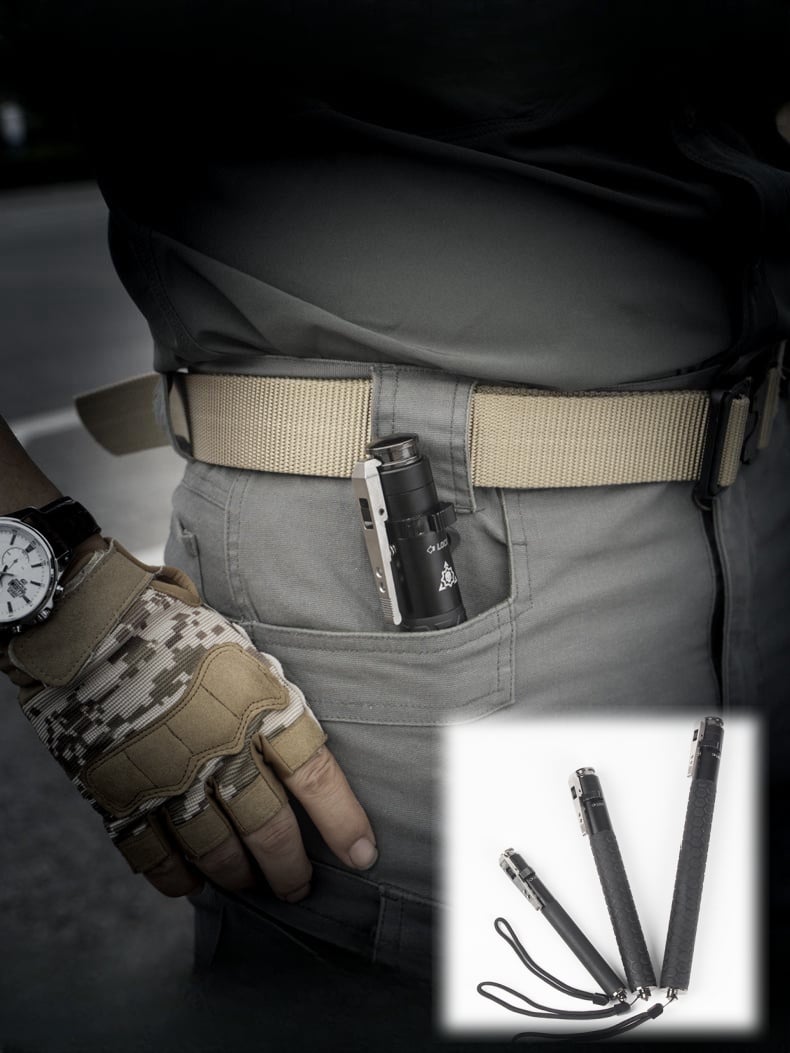 BUY 2 GET 5% OFF & FREE SHIPPING🔒✨Retractable Baton with Safety Lock