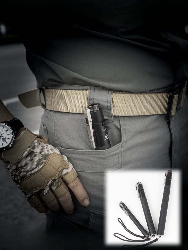 BUY 2 GET 5% OFF & FREE SHIPPING🔒✨Retractable Baton with Safety Lock