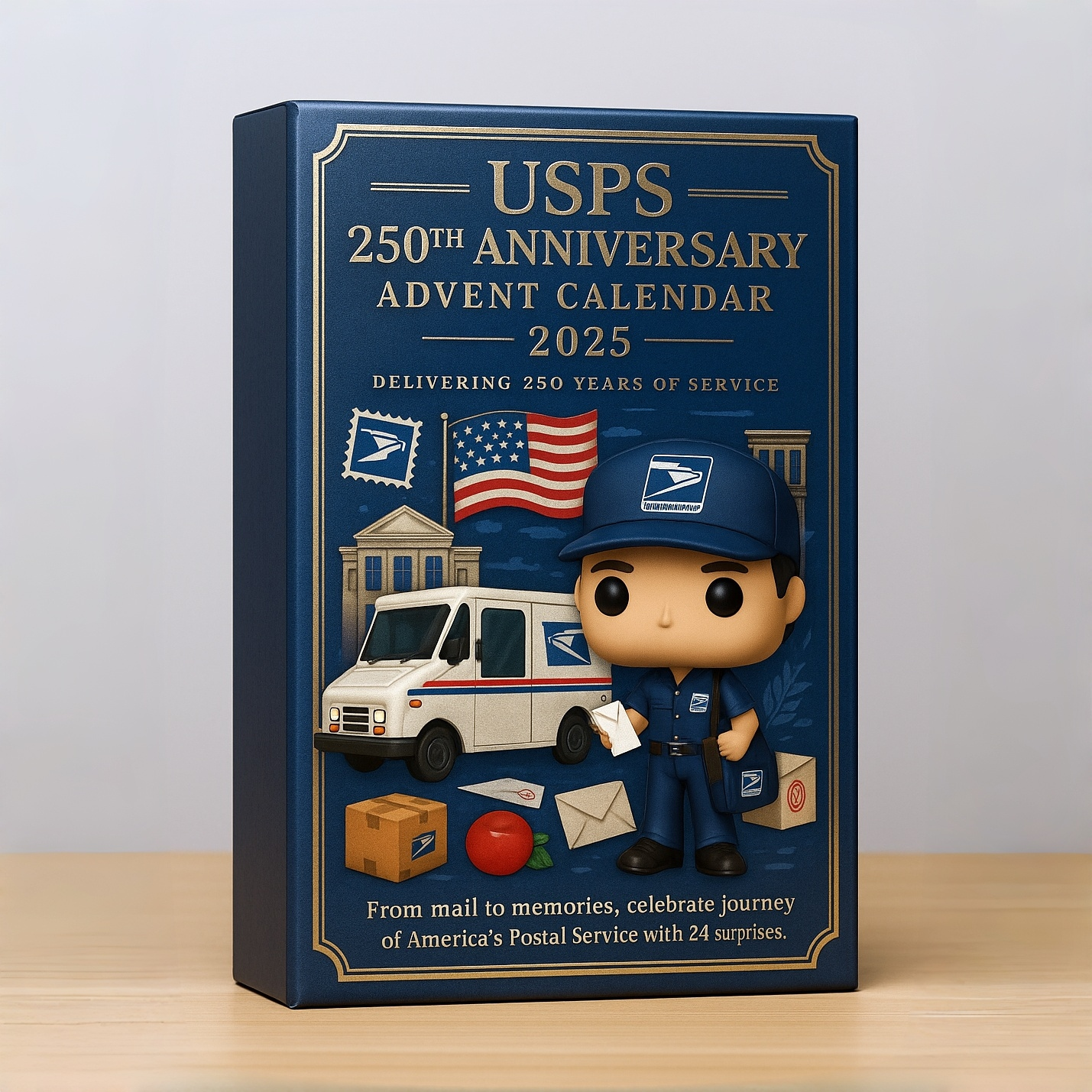 50% OFF SALE-USPS 250th Anniversary 2025 Advent Calendar