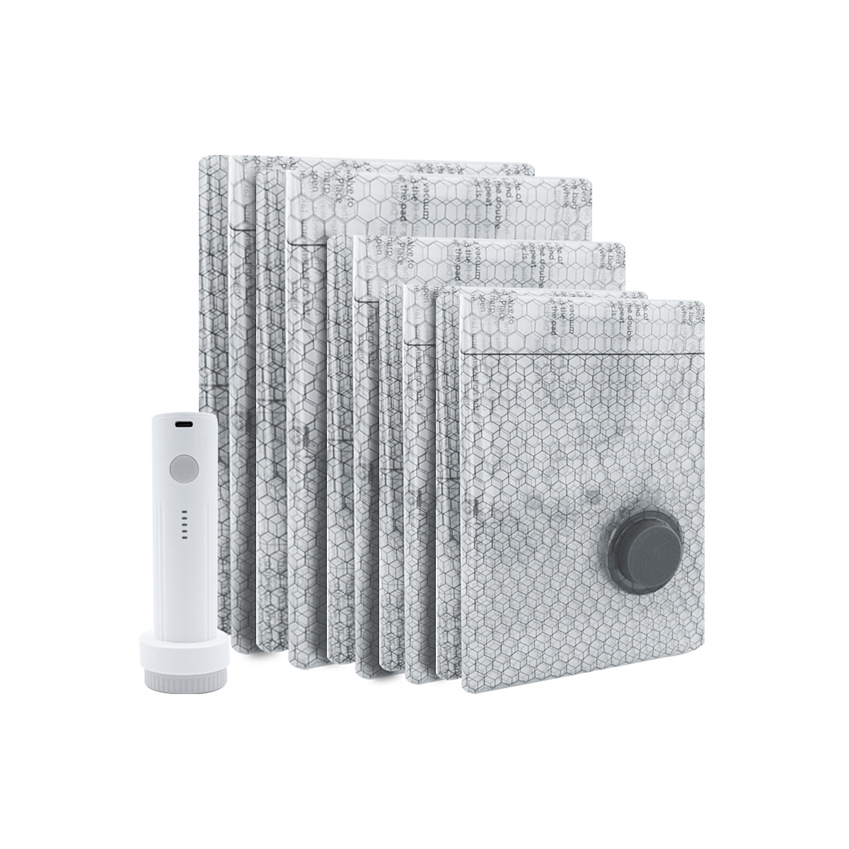 Cordless Travel Vacuum Bag Set