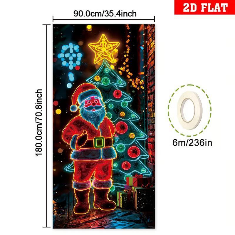 ⏰Christmas Limited Sale 49% OFF!!🎄Christmas Door Cover For Instant Holiday Decor