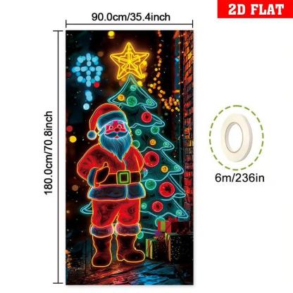 ⏰Christmas Limited Sale 49% OFF!!🎄Christmas Door Cover For Instant Holiday Decor