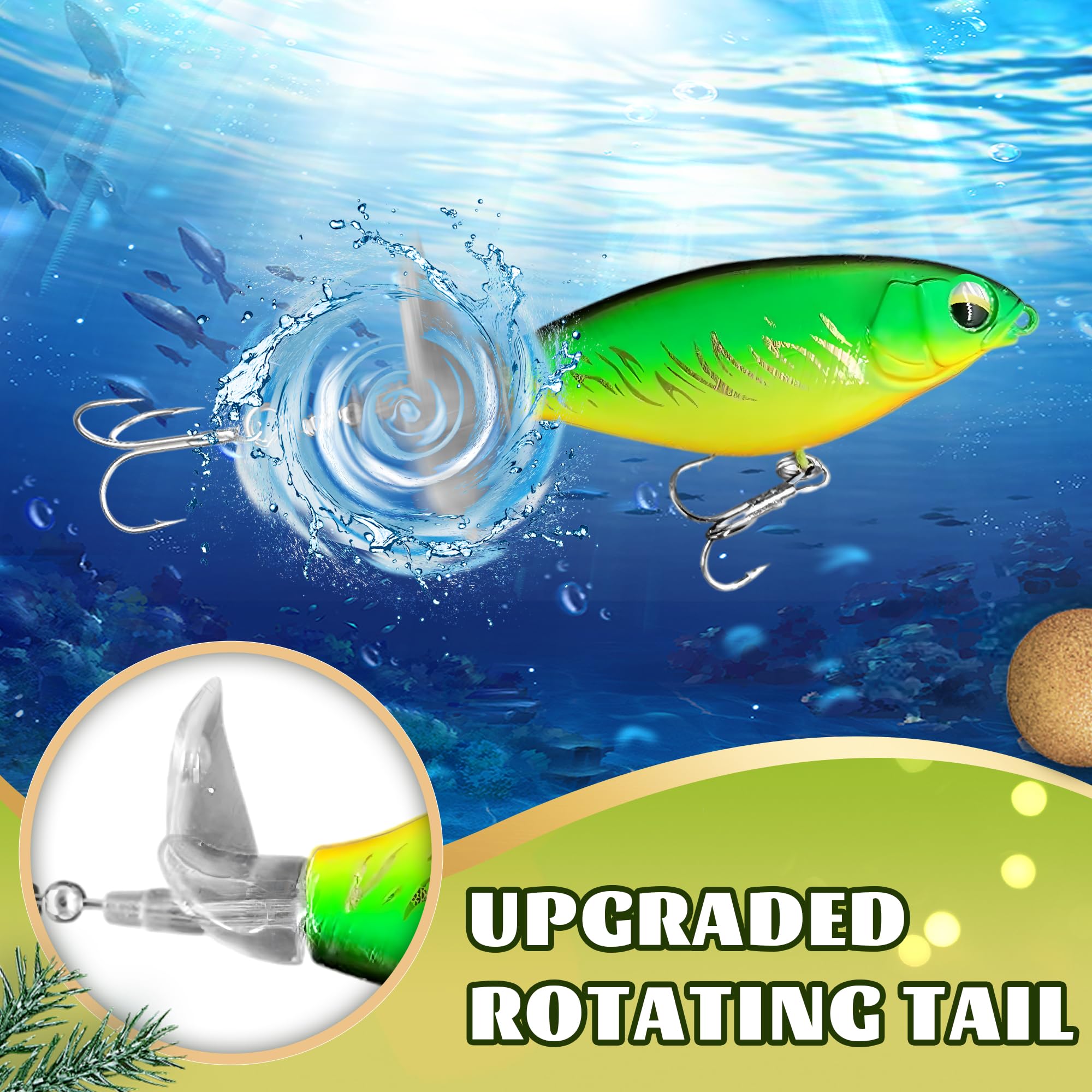 Fishing Advent Calendar 2025 for Adult Teen Boy Men - 24 Days Christmas Countdown Fishing Lure Tackle Kit for Bass Trout - Christmas Gift for Dad Husband Boyfriend Him Surprise