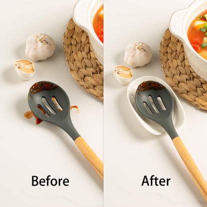 Ceremic Spoon Rest for Stove Top, Spoon Holder for Kitchen Counter, Coffee Spoon Rest, Cooking Utensil Rest for Ladles, Kitchen Decor, Housewarming Gifts, 1 pack (white)