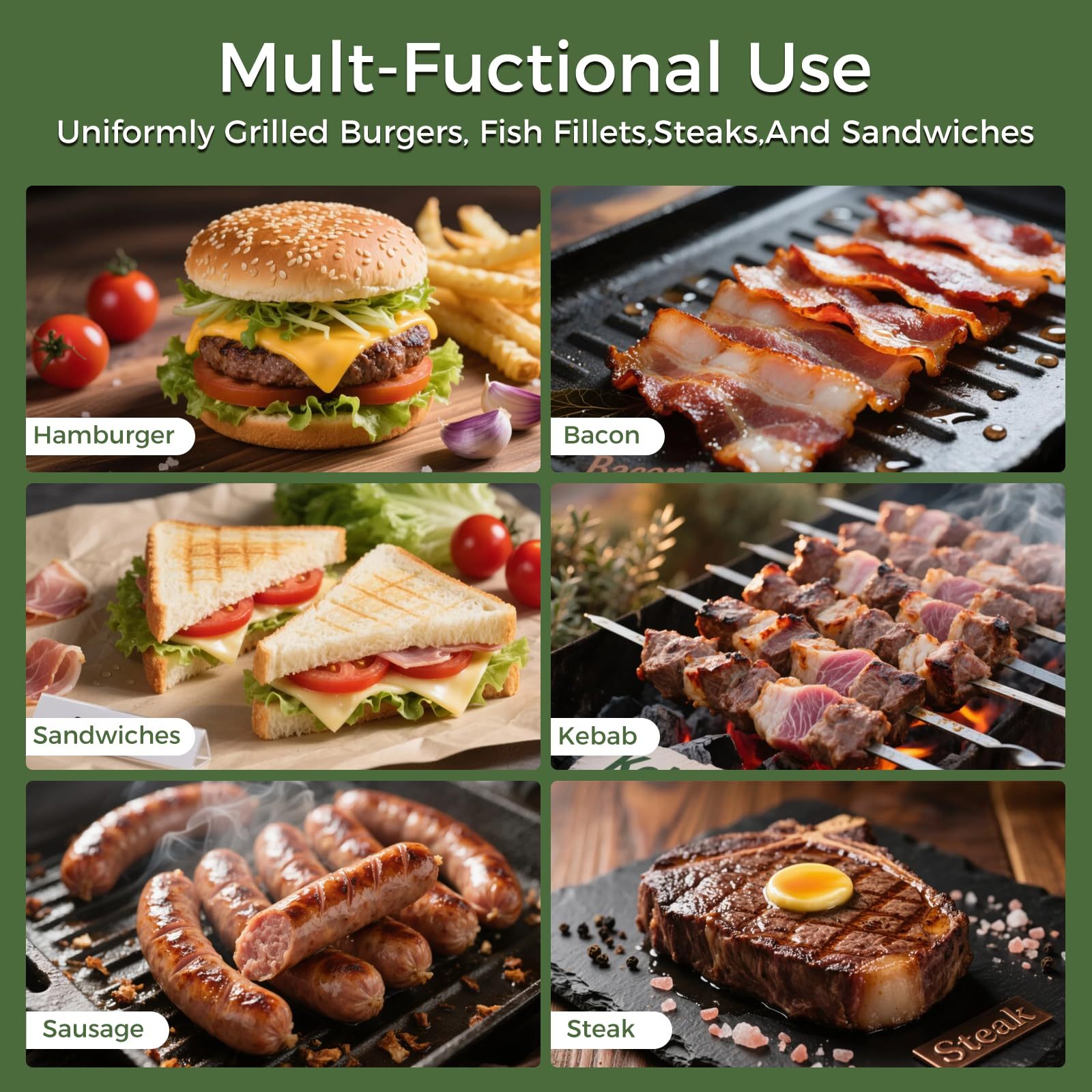 Cast Iron Smash Burger Press 7.1",Grill Bacon Meat Press Tool,Perfect for Blackstone, Camp Chef, Weber Grills & Indoor Griddles – BBQ & Cookout Must-Have (Round -Grooved)