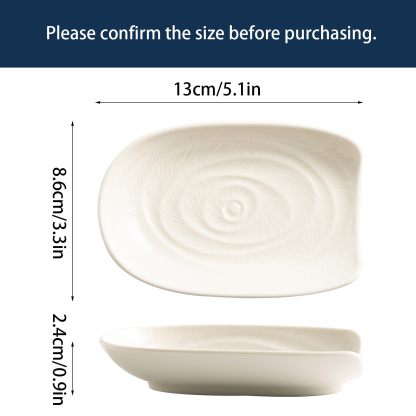 Ceremic Spoon Rest for Stove Top, Spoon Holder for Kitchen Counter, Coffee Spoon Rest, Cooking Utensil Rest for Ladles, Kitchen Decor, Housewarming Gifts, 1 pack (white)