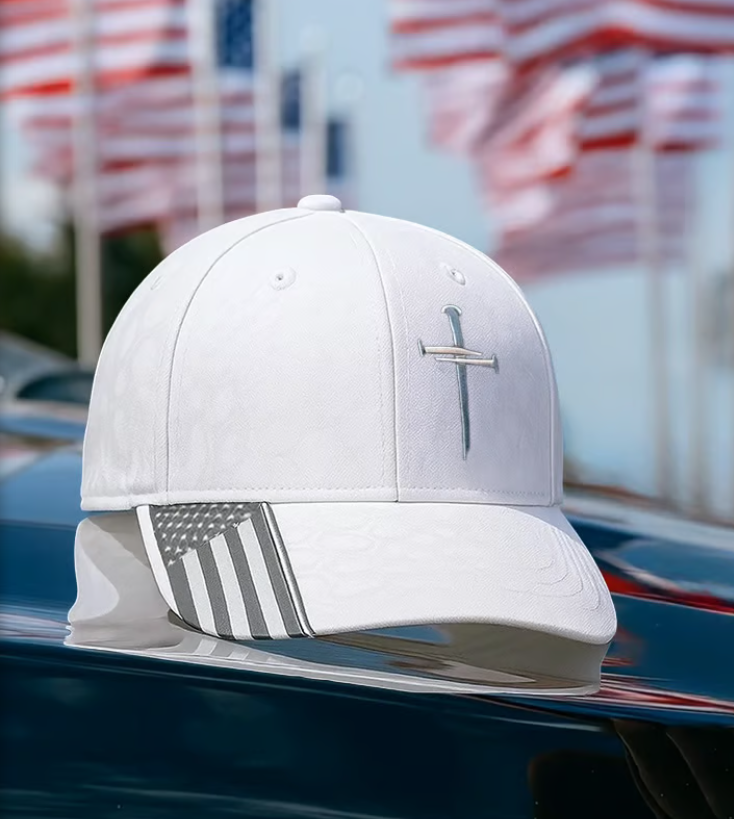 Last Day 49% OFF-✝️Adjustable Jesus 3 Nail Cross Hat🎁With Free 4" Decal