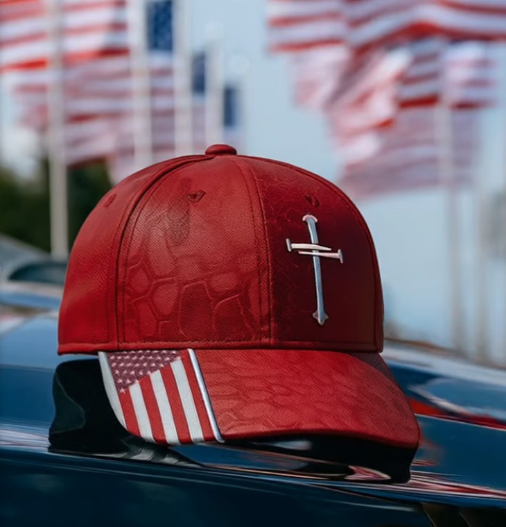 Last Day 49% OFF-✝️Adjustable Jesus 3 Nail Cross Hat🎁With Free 4" Decal