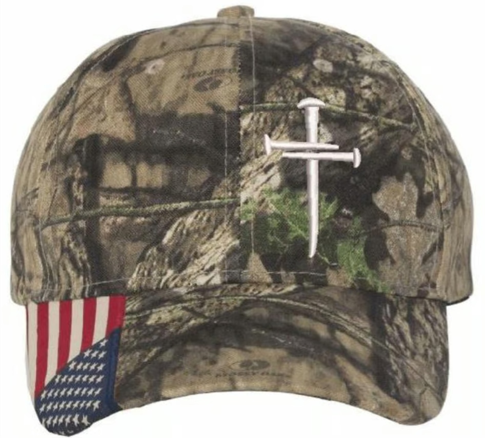 Last Day 49% OFF-✝️Adjustable Jesus 3 Nail Cross Hat🎁With Free 4" Decal