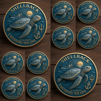 🏆Flash Sale 60% OFF - 🐢⚓Navy “Shellback” Challenge Coin