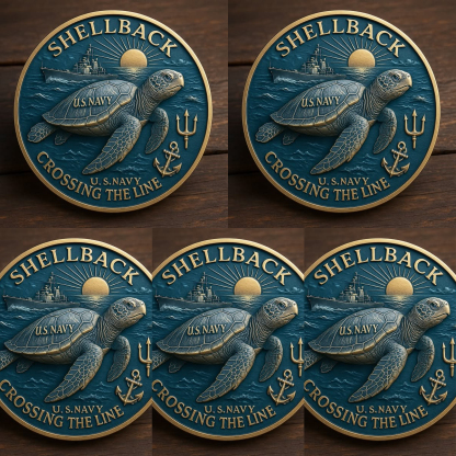 🏆Flash Sale 60% OFF - 🐢⚓Navy “Shellback” Challenge Coin