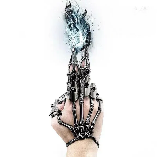 🔥LAST DAY 49% OFF - Necromantic Armor Skeleton Bracelet and Finger Claws