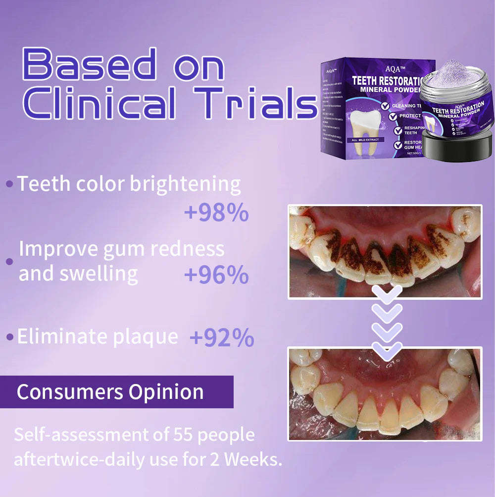 AQA™ Teeth Restoration Mineral Powder🦷(ADA recommended) (🎁Flash Sale - Don’t Miss Out)