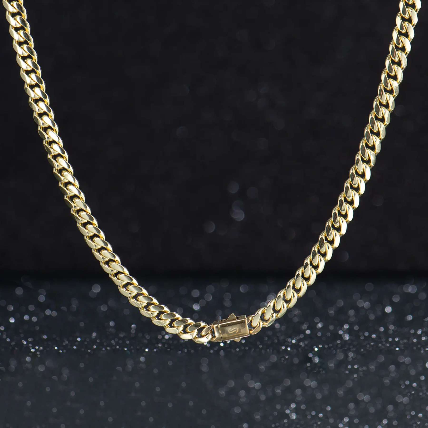 musthavestroe Real Gold-Plated Royal Monaco Cuban Necklace, Italian Jewelry for Men & Women, Gift for Fashion Lovers