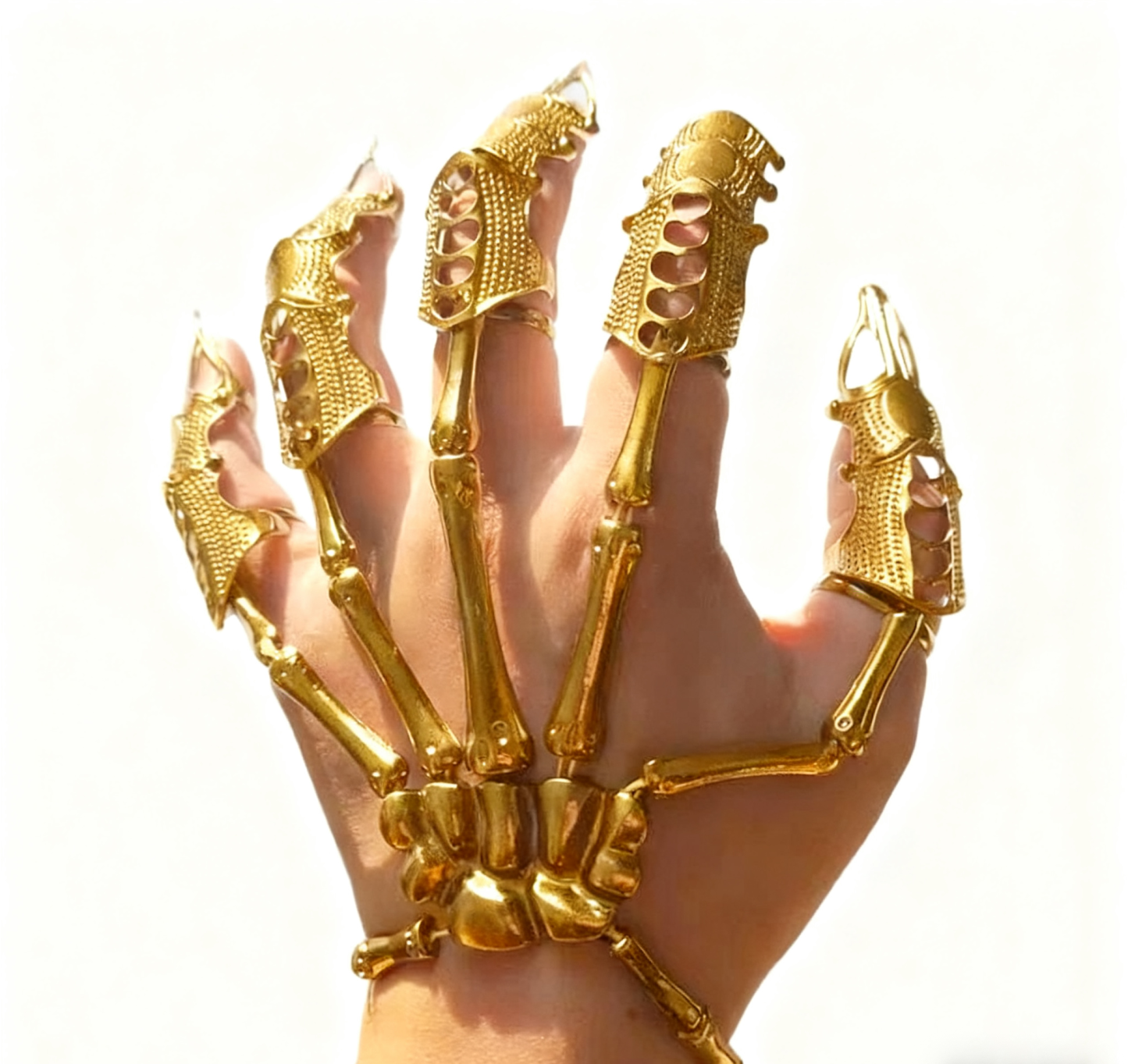 🔥LAST DAY 49% OFF - Necromantic Armor Skeleton Bracelet and Finger Claws