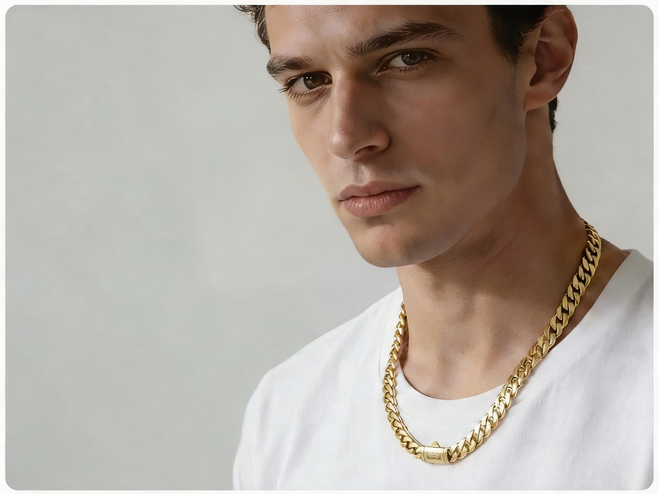 musthavestroe Real Gold-Plated Royal Monaco Cuban Necklace, Italian Jewelry for Men & Women, Gift for Fashion Lovers