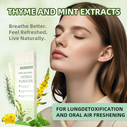 “Say Goodbye to Lung Toxins! Thyme & Mint Herbal Purifier for Better Breathing & Fresh Breath”