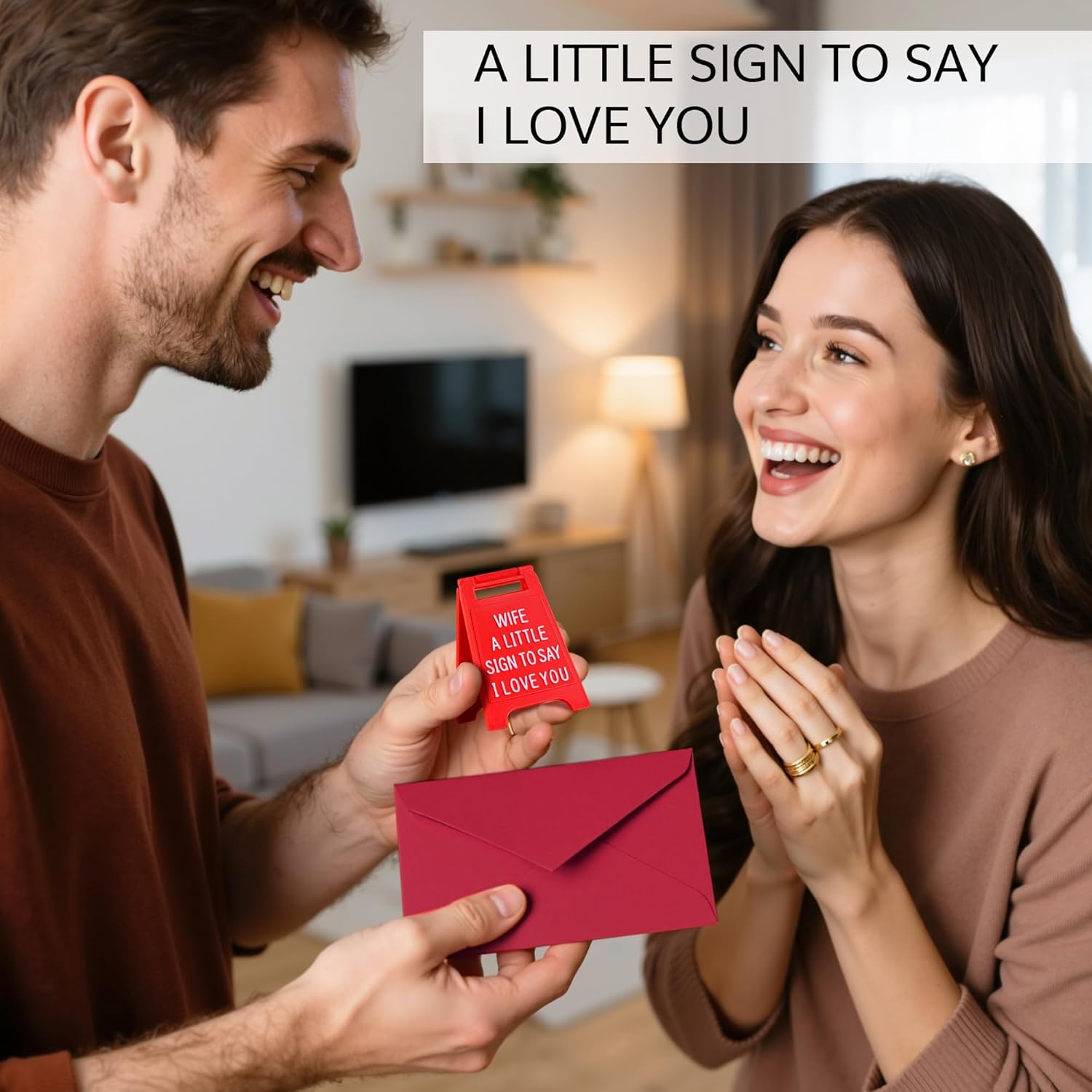 Mini Sign Valentine's Decoration Anniversary Present - Romantic I Love You Sign