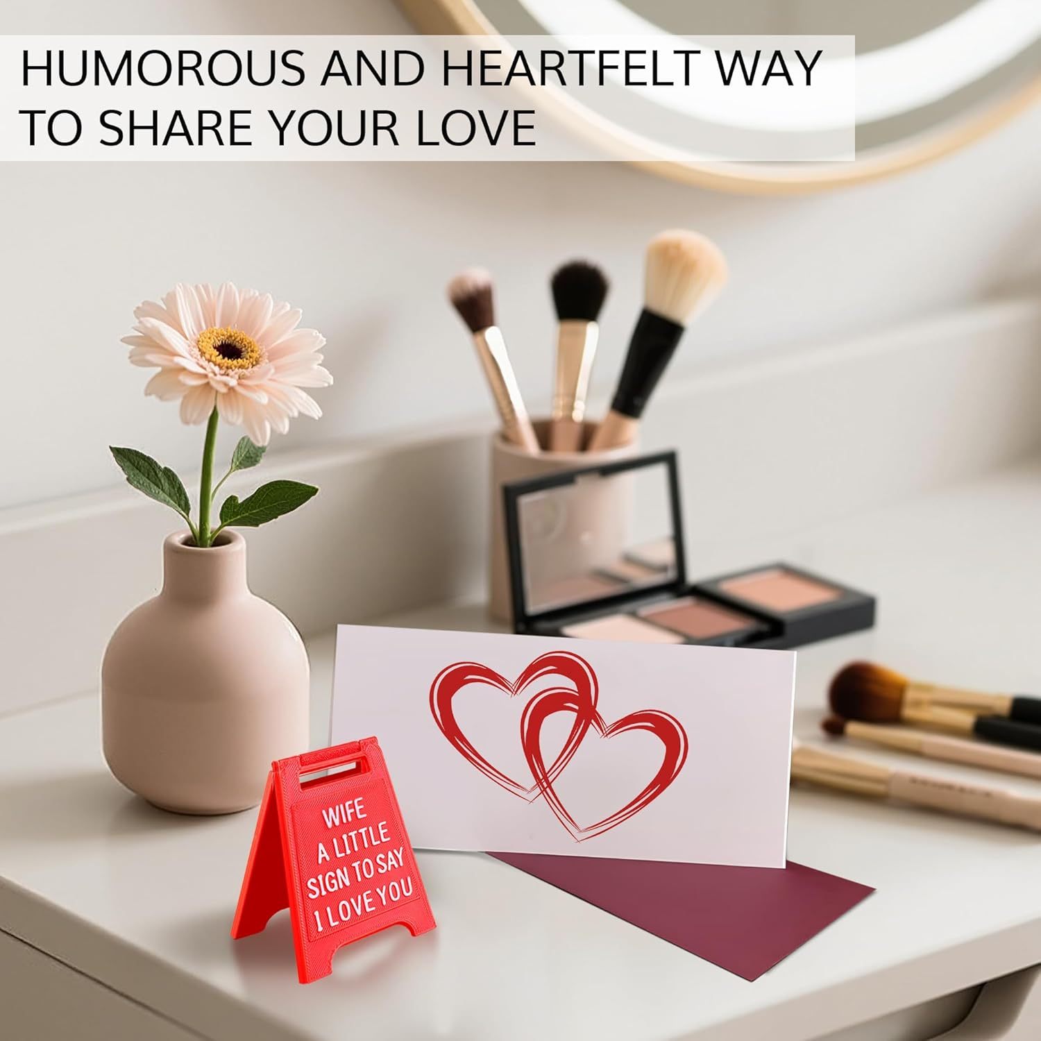 Mini Sign Valentine's Decoration Anniversary Present - Romantic I Love You Sign