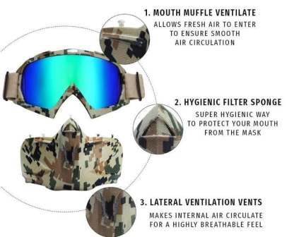 🥽Premium Windproof Anti-Fog Motorcycling And Skiing Sport Mask Goggles