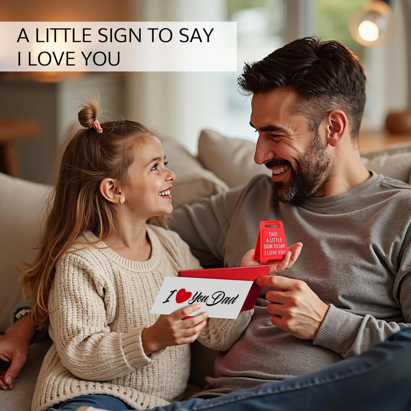 Mini Sign Valentine's Decoration Anniversary Present - Romantic I Love You Sign