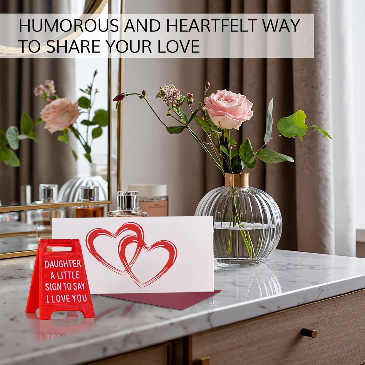 Mini Sign Valentine's Decoration Anniversary Present - Romantic I Love You Sign