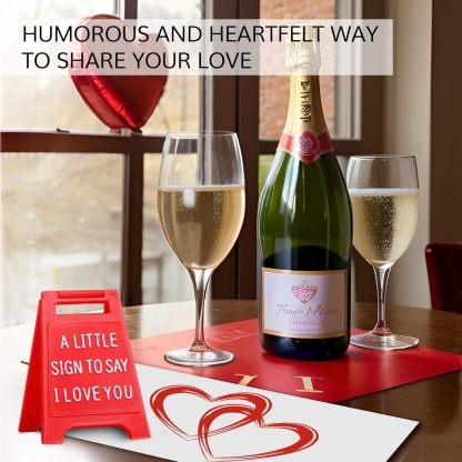 Mini Sign Valentine's Decoration Anniversary Present - Romantic I Love You Sign