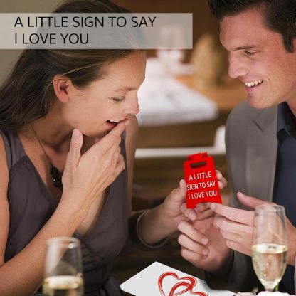 Mini Sign Valentine's Decoration Anniversary Present - Romantic I Love You Sign