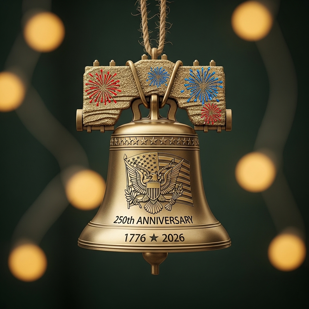 🦅🔔 250th Anniversary Liberty Bell Ornament