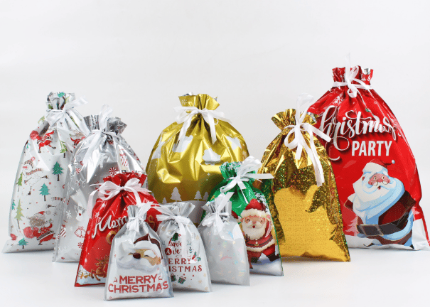 Christmas Drawstrings Gift Bags