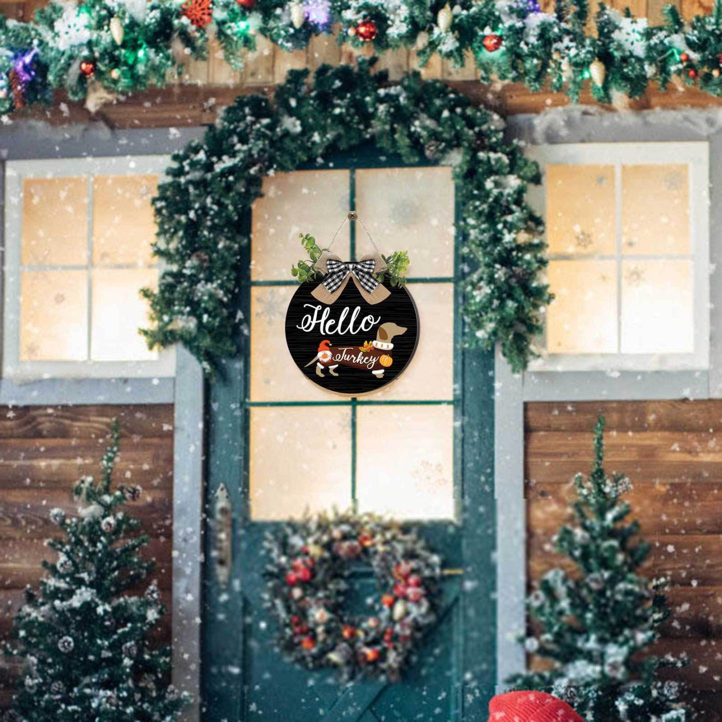 16pcs Interchangeable Dachshund Sign Dog Welcome Sign