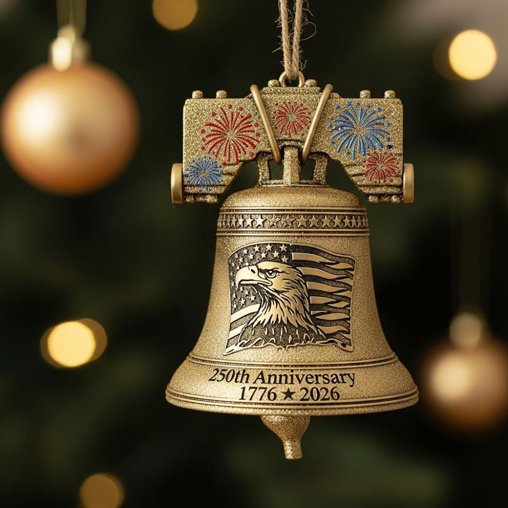 🦅🔔 250th Anniversary Liberty Bell Ornament