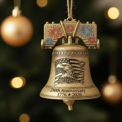 🦅🔔 250th Anniversary Liberty Bell Ornament
