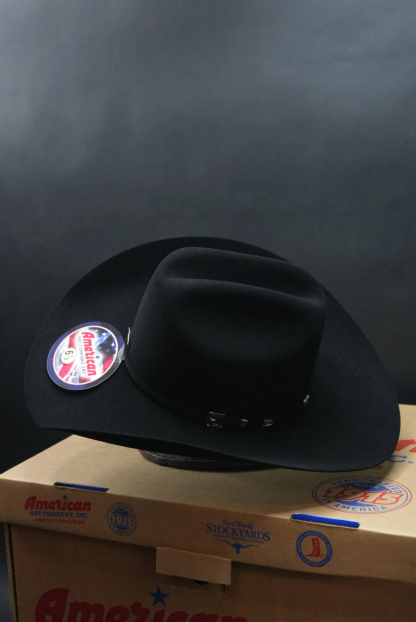 100X American Felt Hat Black