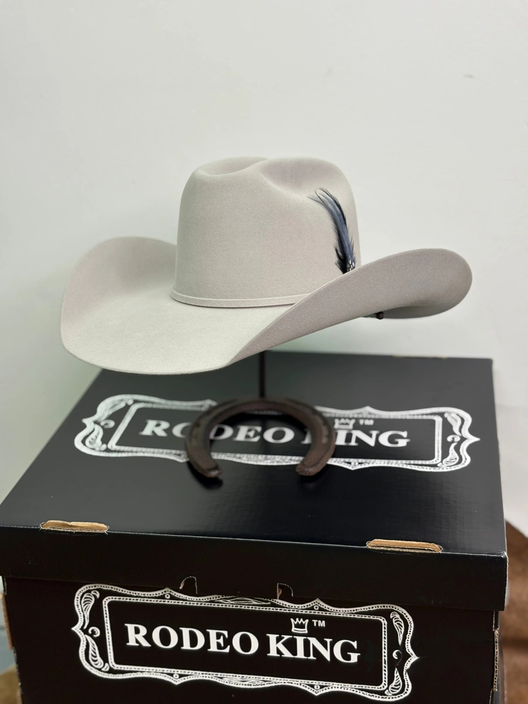 Rodeo King 10x Silver Belly Open Crown Malboro Shape