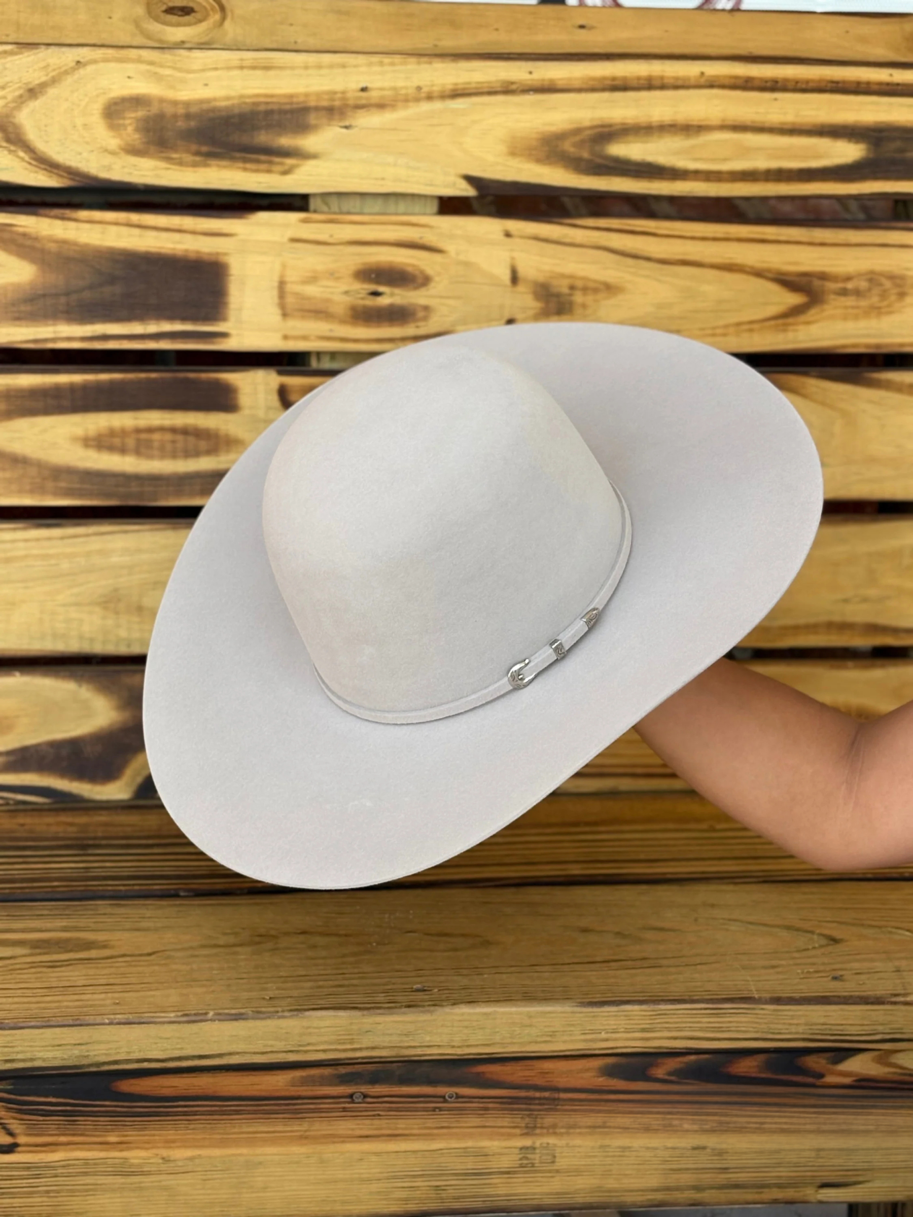 Rodeo King 10x Silver Belly Open Crown Malboro Shape