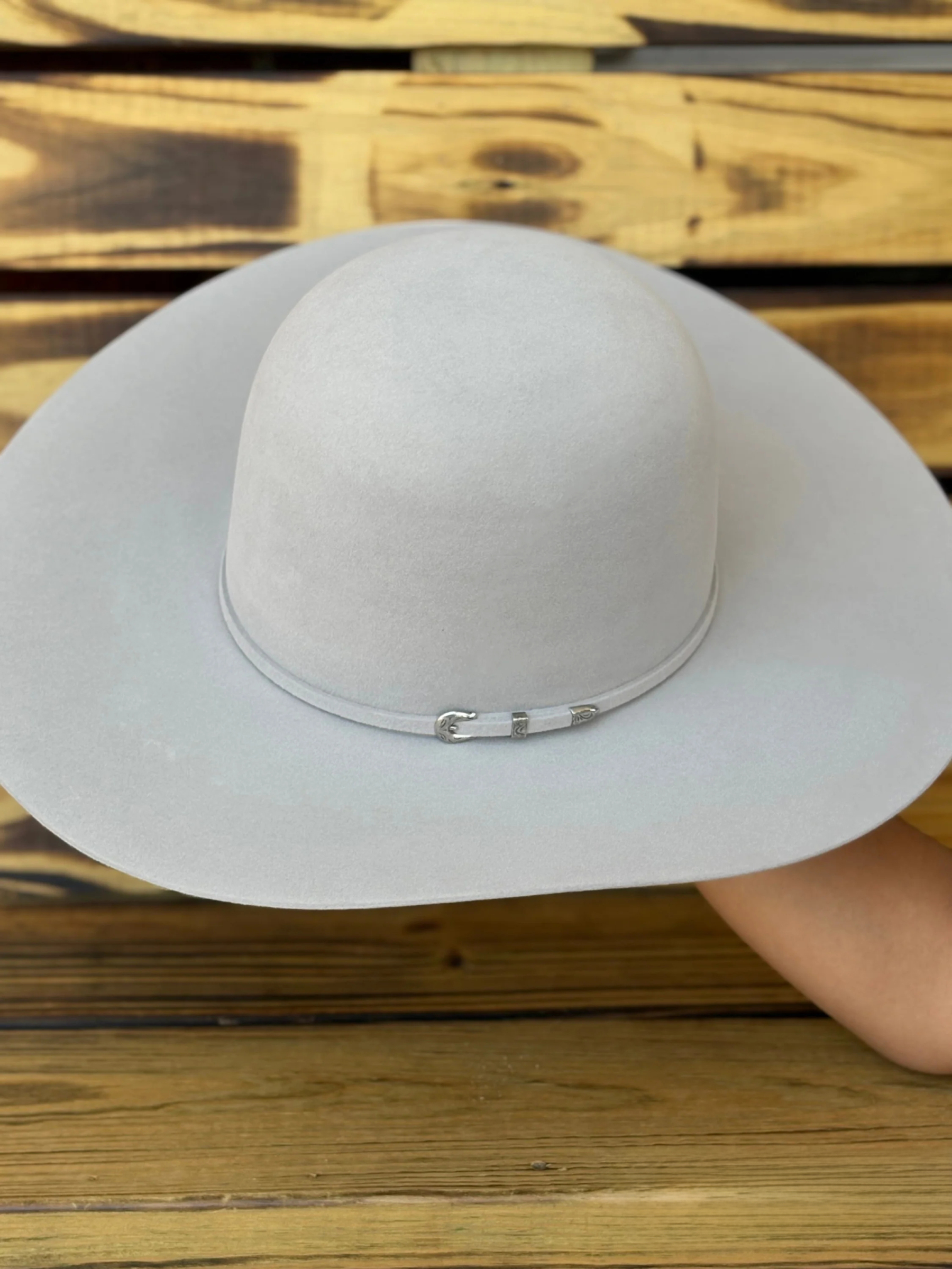 Rodeo King 10x Silver Belly Open Crown Malboro Shape