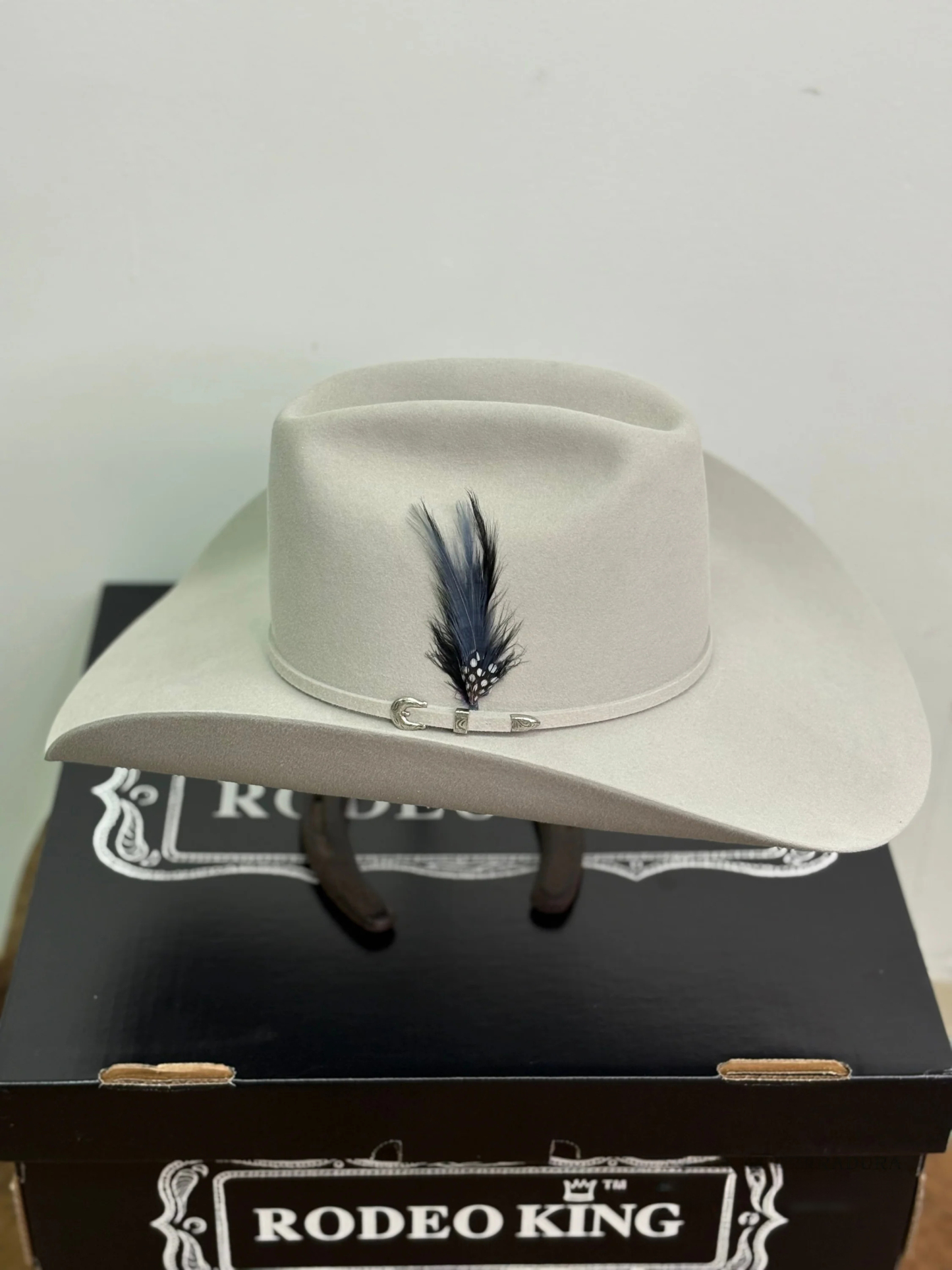 Rodeo King 10x Silver Belly Open Crown Malboro Shape